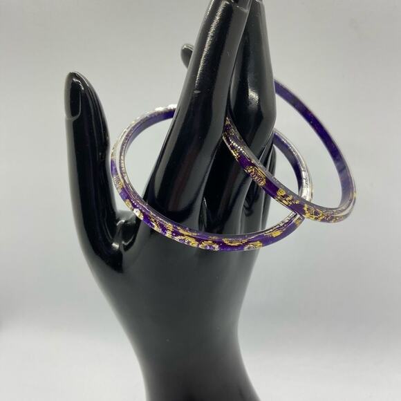 Set of 2 Epoxy Resin Bracelets - Picture 1 of 4